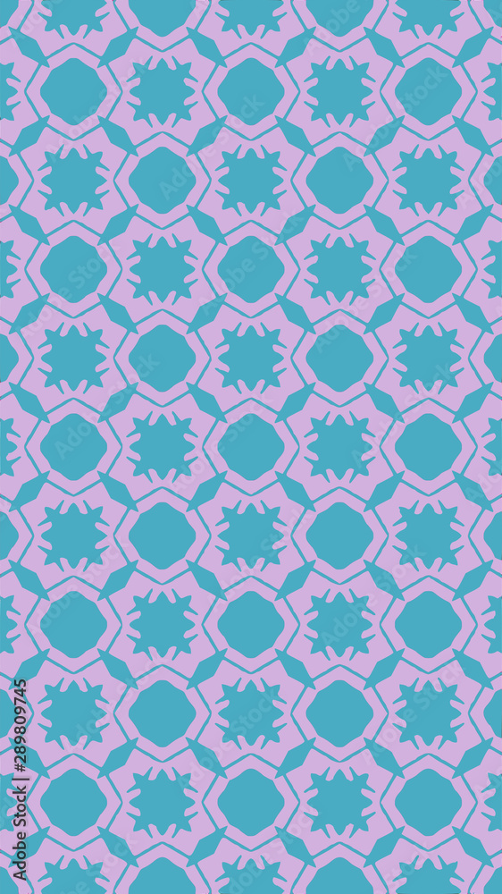 Ornate geometric pattern and two-tone abstract background Ornate geometric pattern and two-tone abstract background