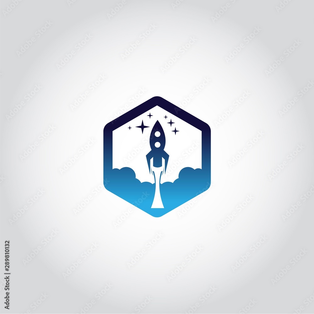 Rocket ship in a flat style.Vector illustration with flying rocket Rocket ship in a flat style.Vector illustration with flying rocket