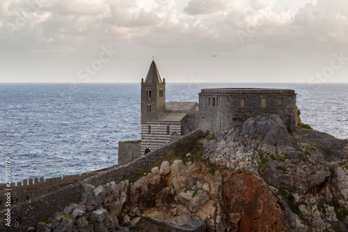 Obraz na płótnie Chiesa di San Pietro - Portovenere, Liguria w salonie