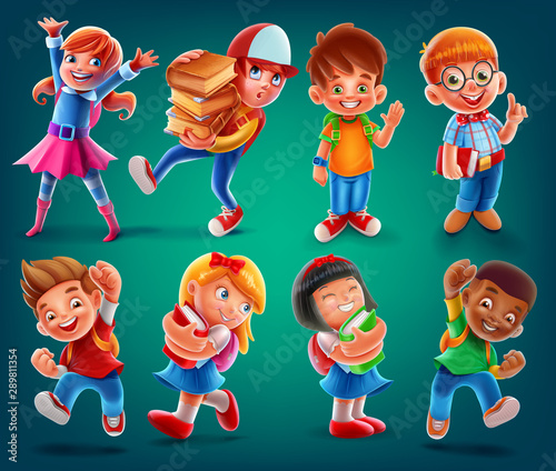 set of kids for school