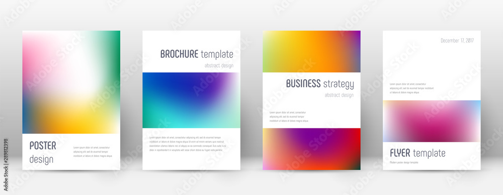 Flyer layout. Minimalistic authentic template for 