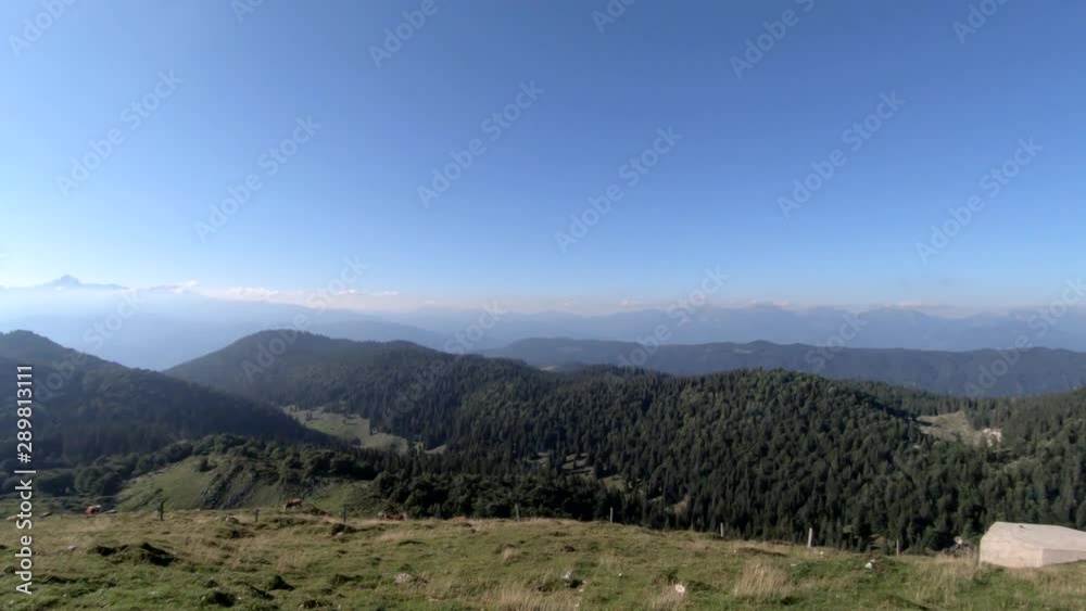 4K right pan beautiful rock landscape Ratitovec Slovenia mountain 4K right pan beautiful rock landscape Ratitovec Slovenia mountain