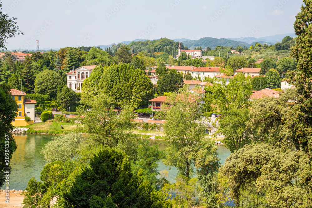 Bassano del Grappa (Italy) - A view of Bassano del Grappa over the river Brenta