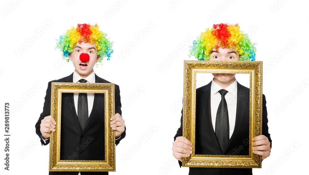 Fototapeta premium Clown isolated on the white background