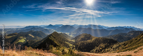 Fotografie, Obraz Hochfelln alps in Bavaria on a sunshine day, Germany
