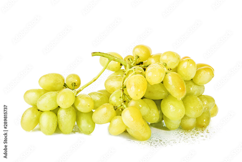 green grapes isolated on white background green grapes isolated on white background