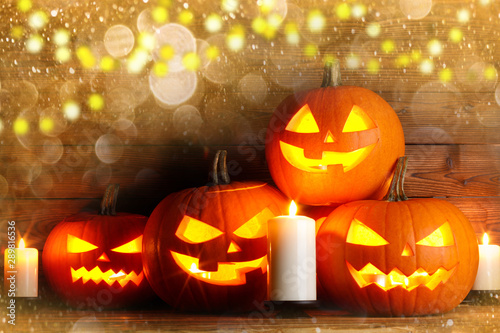 Magic halloween pumpkins © yellowj