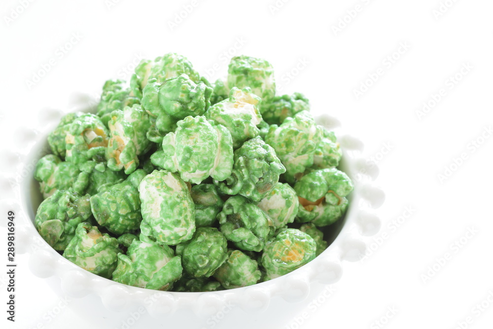 Japanese Macha green tea sugar coating Popcorn Japanese Macha green tea sugar coating Popcorn