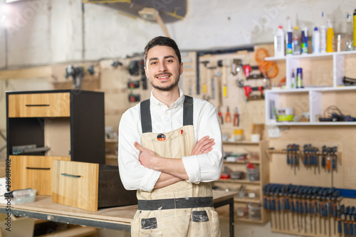 Photos furniture factory, Small-Sized Companies and people concept - Portrait of a smil