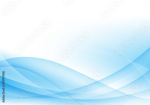 Abstract blue and white wave background, gentle design