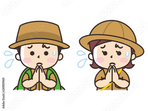 手を合わせてごめんなさい　こども探検隊