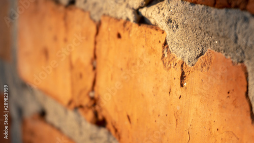 a red brick wall texture close up