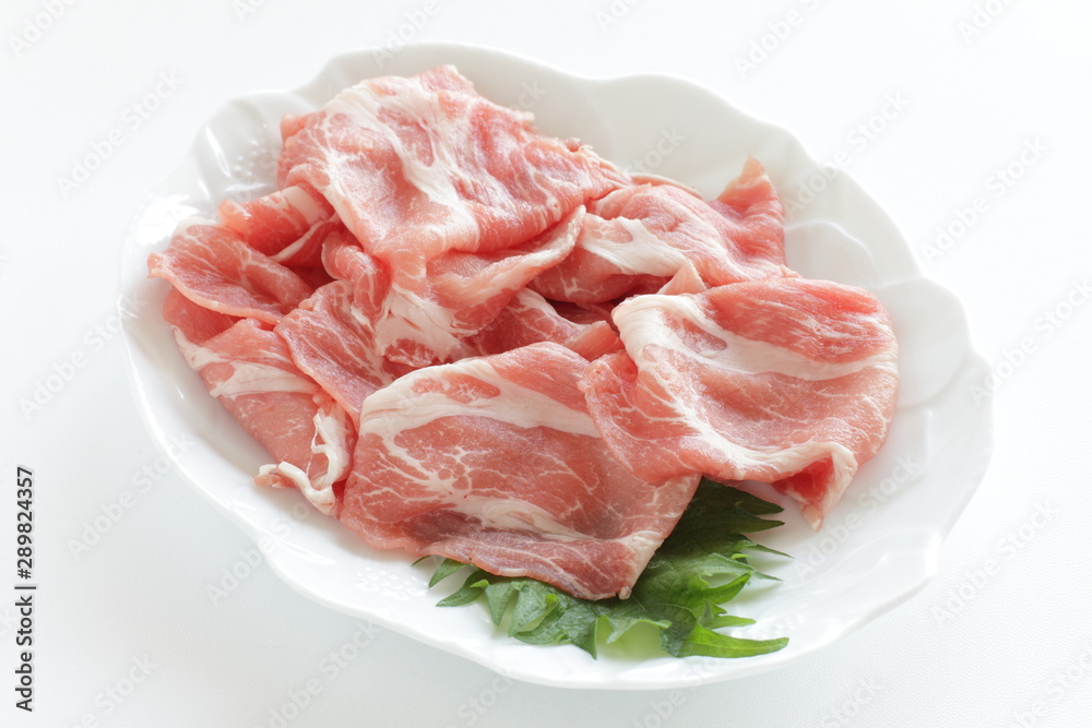 freshness sliced pork for food ingredient prepared freshness sliced pork for food ingredient prepared