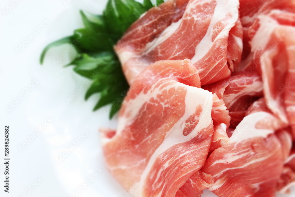freshness sliced pork for food ingredient prepared freshness sliced pork for food ingredient prepared