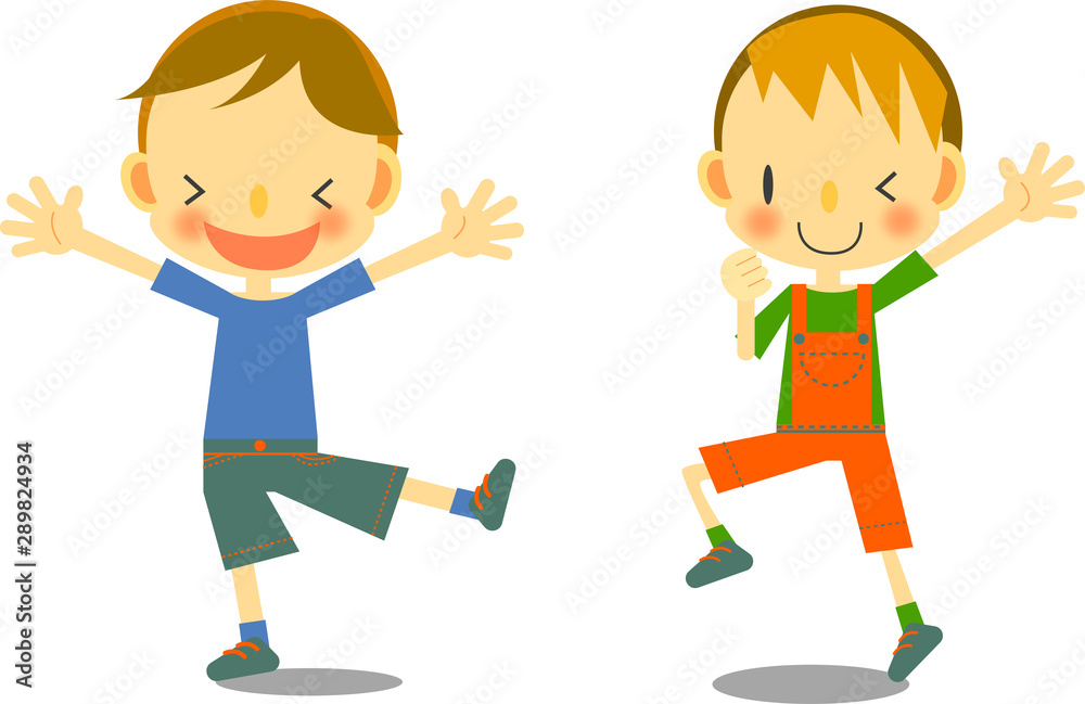 男の子　ダンス　ジャンプ