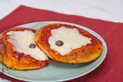 Sicilian Pizzetta. A typical street food from Sicily.