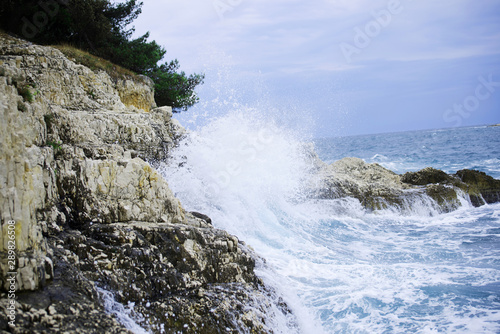 Cliffs with wave