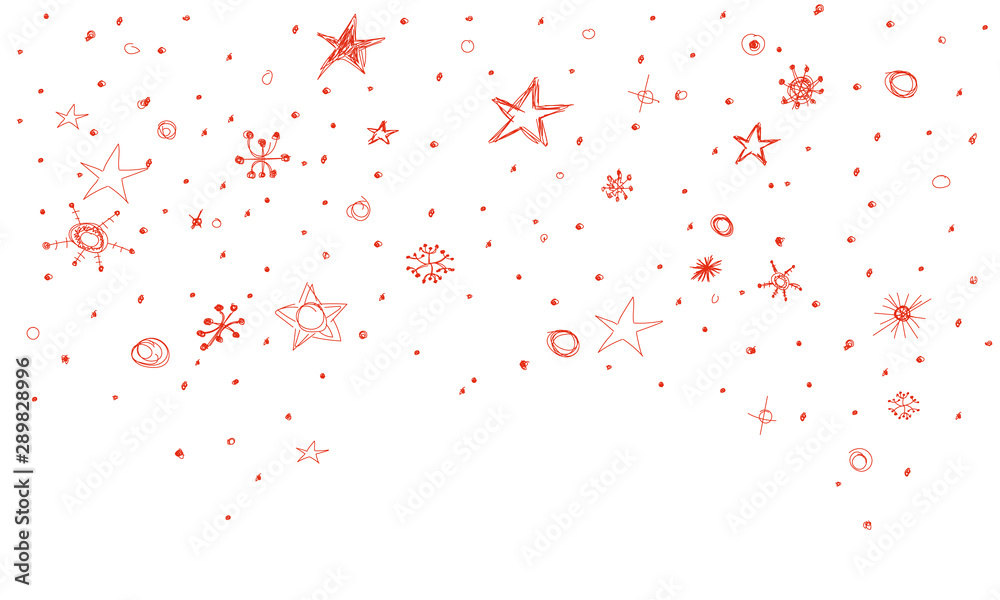 Stern Band Banner Konfetti Schnee Sterne Hintergrund