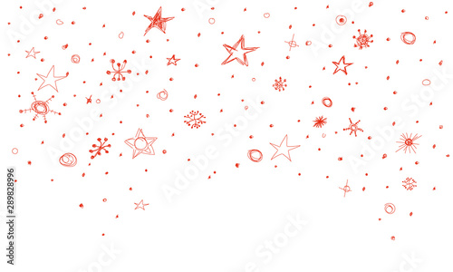 Stern Band Banner Konfetti Schnee Sterne Hintergrund