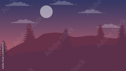 Ultimate Sunset Evening Landscape Background