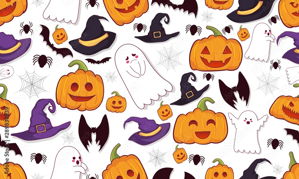 halloween seamless pattern illustration halloween seamless pattern illustration