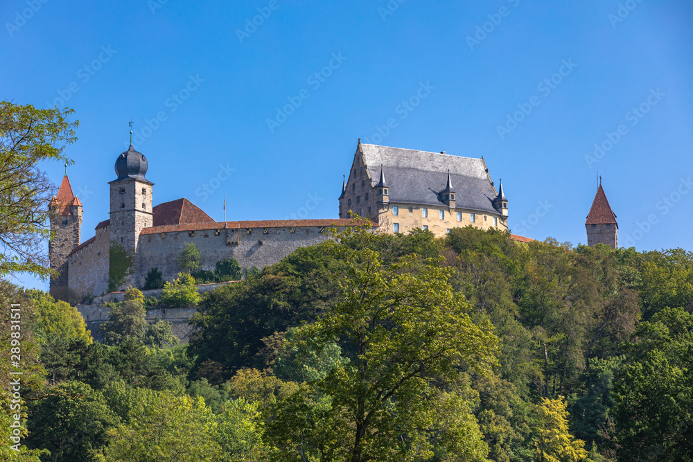 Exterior view of the Veste Coburg (Coburg Fortress) in Coburg, Bavaria