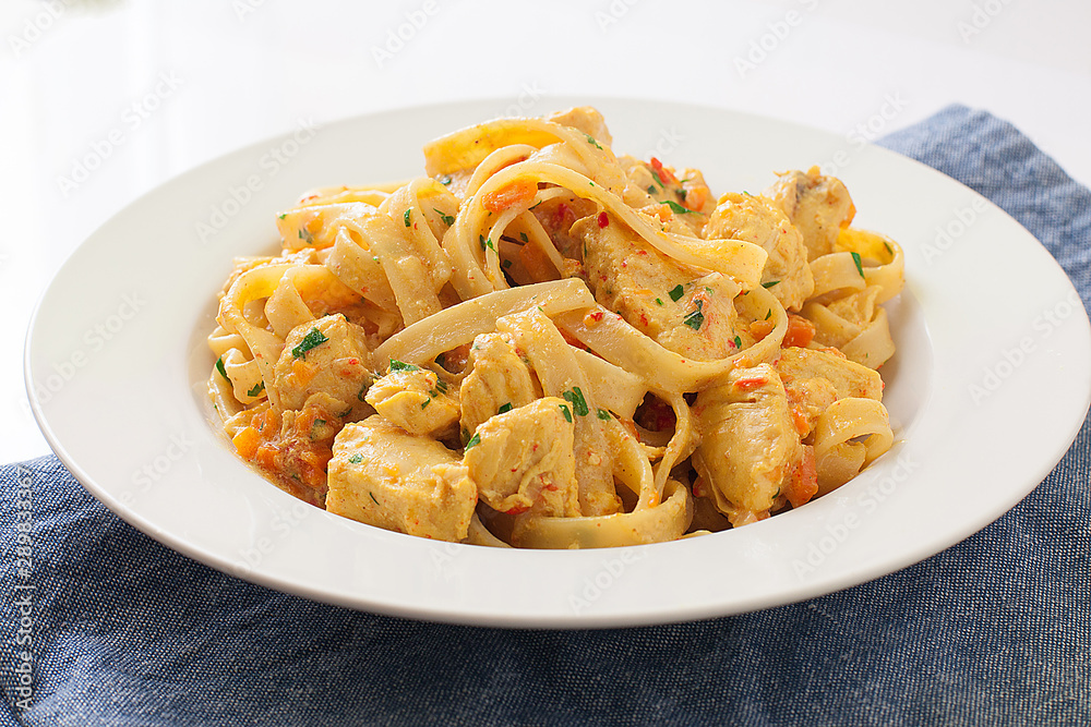 Chicken curry noodles Chicken curry noodles