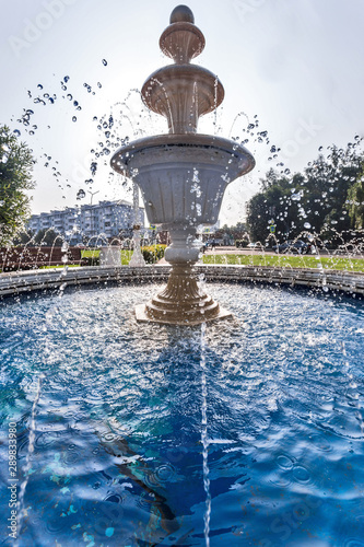 fountain in park