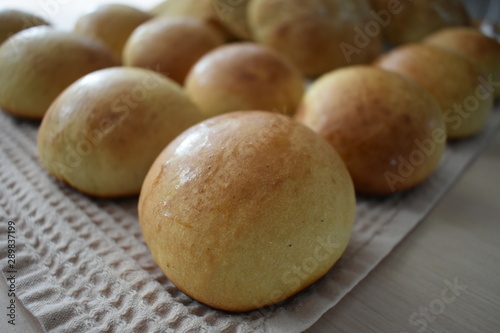 freshly baked buns