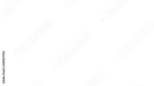 explosion of gold coins on a white background, isolated