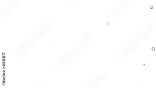 football balls explosion on white background, soccer ball isolatedball, football, soccer, equipment, game, isolated, leather, sport, background, flying, motion, recreation, brown, closeup, lace, stitc