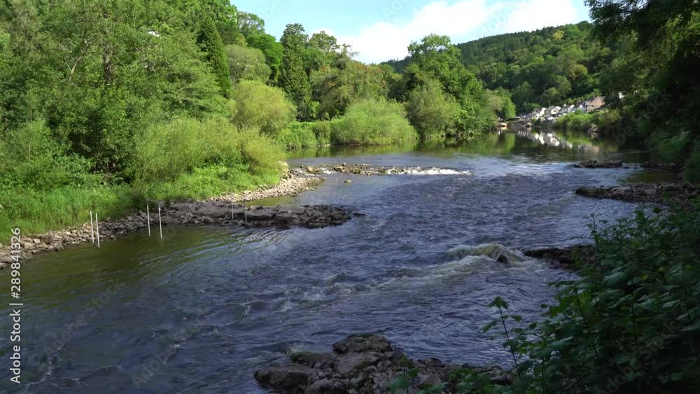 Symonds Yat East, River Wye Valley, Slow pan. Symonds Yat East, River Wye Valley, Slow pan.