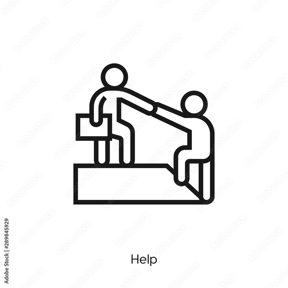 Fototapeta premium help icon vector