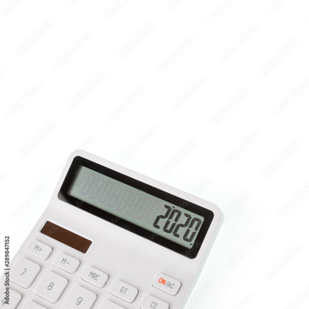 2020 happy new year concept, Numbers on the calculator. 2020 happy new year concept, Numbers on the calculator.