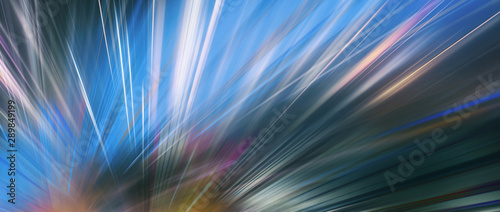 Panoramic high speed technology concept, soft light abstract background