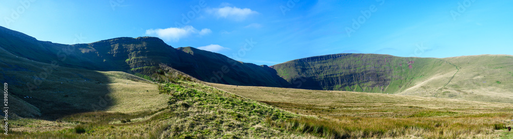 Paranorma Shot Of Llyn y Fan Fach Brecon Beacons National Park ,Wales, UK