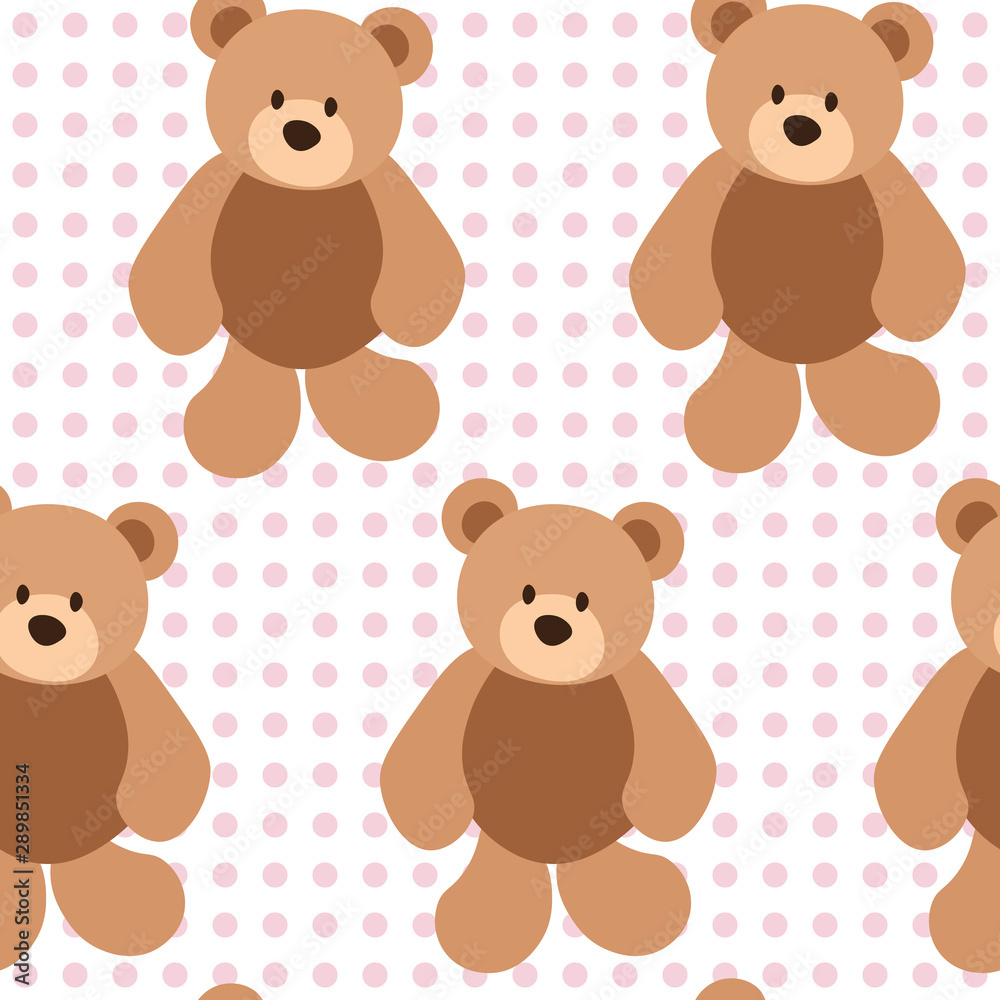 seamless repeat pattern with teddy bears seamless repeat pattern with teddy bears