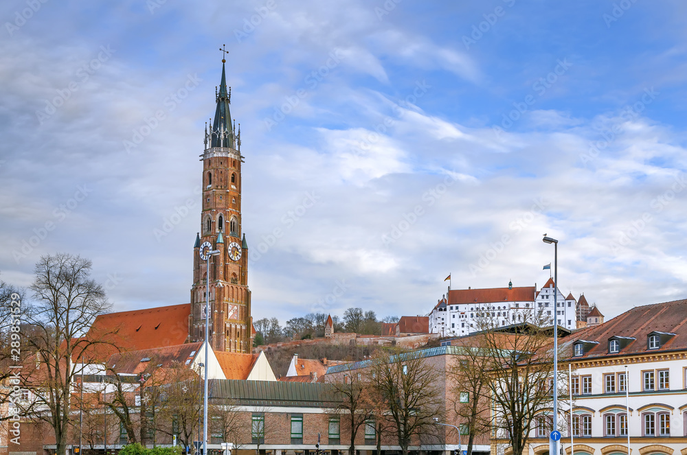 View of St. Martin Church, Landshut, Germany