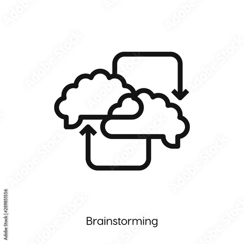 brainstorming icon vector symbol