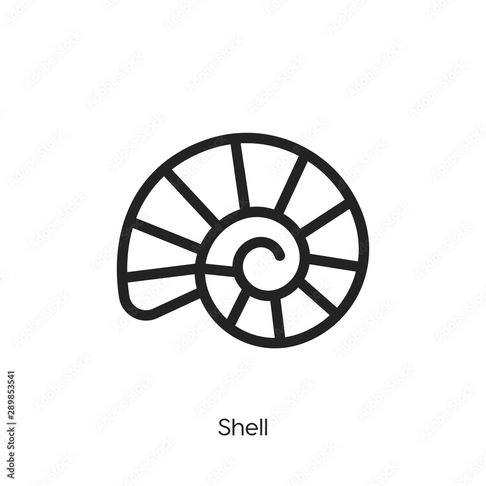 shell icon vector symbol shell icon vector symbol