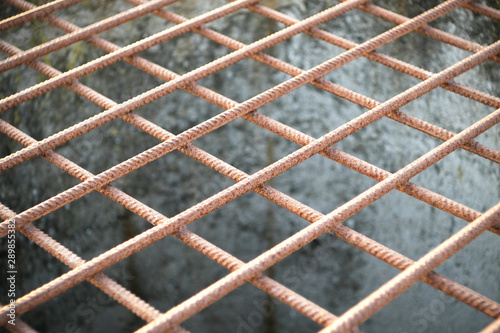 Wallpaper Mural Rusty metal mesh covering a concrete well. Iron fender. Torontodigital.ca