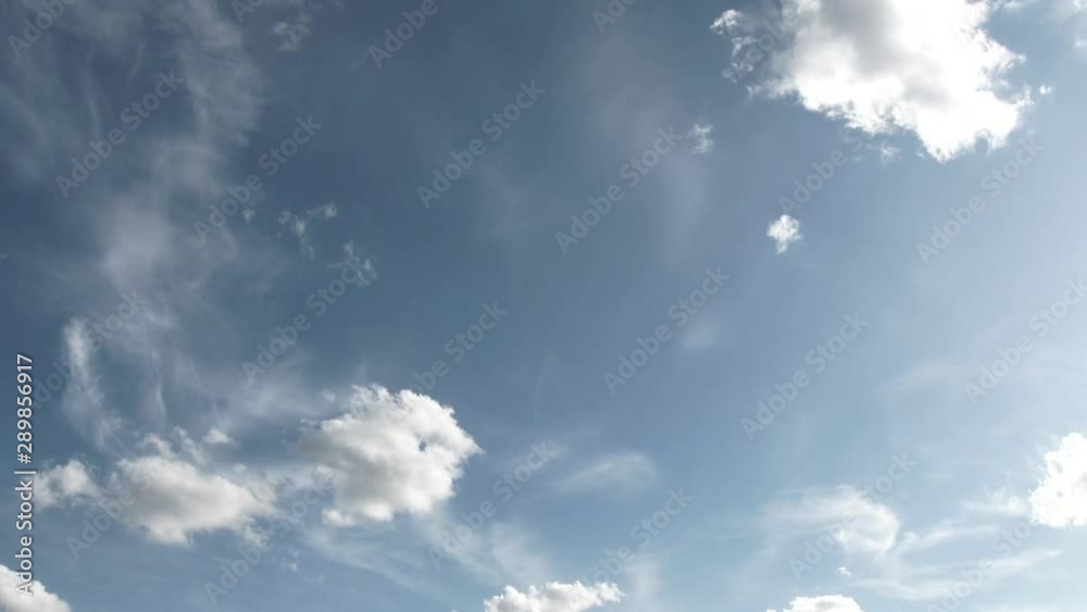 Blue Open Space Sky Cloudscape Time Lapse Blue Open Space Sky Cloudscape Time Lapse