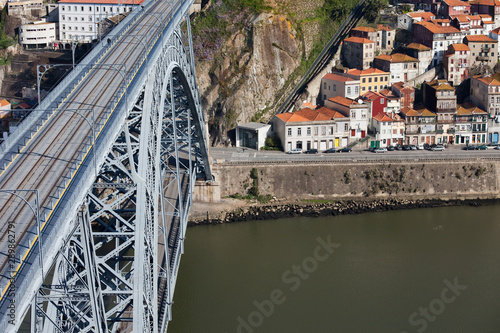 Ponte Luis I Bridge in City of Porto in Portugal