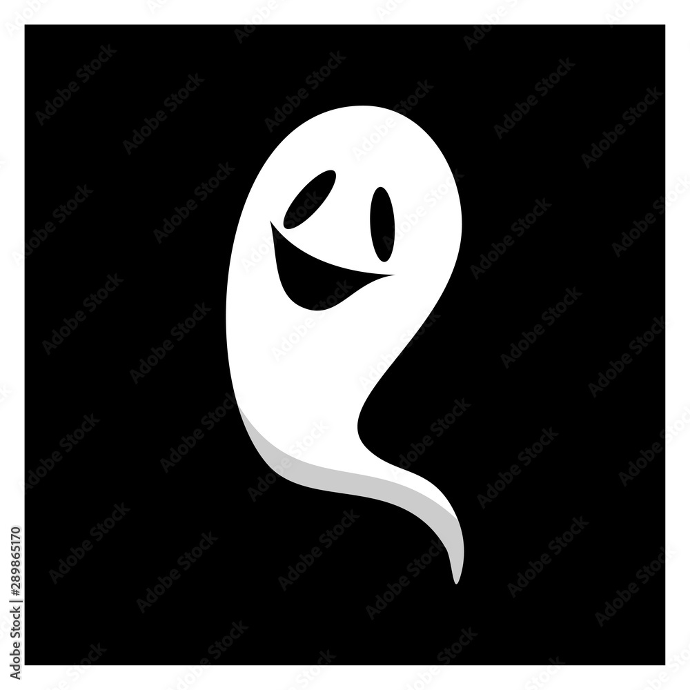 Ghost for Halloween Design Vector isolated. Happy Halloween Template Illustration Ghost for Halloween Design Vector isolated. Happy Halloween Template Illustration