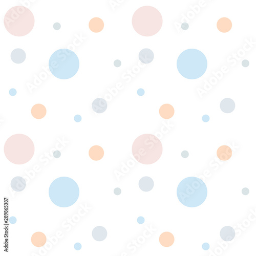 Seamless pattern. Multi-colored circles on a white background.