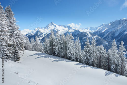 Winterlandschaft in den österreichischen Alpen