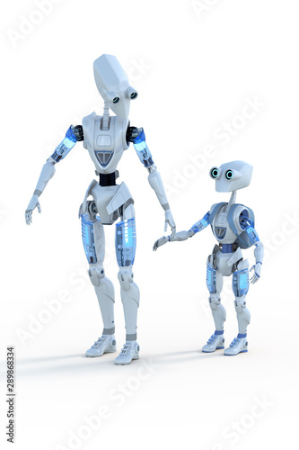 Father and Son robots