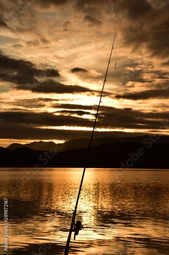 fishing at sunset © Pai