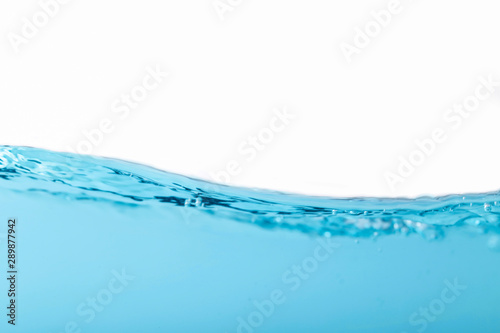 The surface of the water splash isoleted on white background for abstract