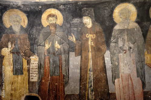 Fresco in the Saint Naum Monastery near Ohrid in Macedonia